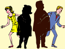 man and woman losing weight fast
