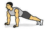flexiones de brazos (push-ups)
