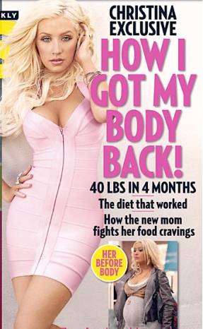 how Christina Aguilera lost weight after giving birth