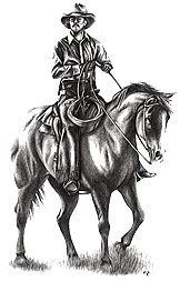 man riding a horse